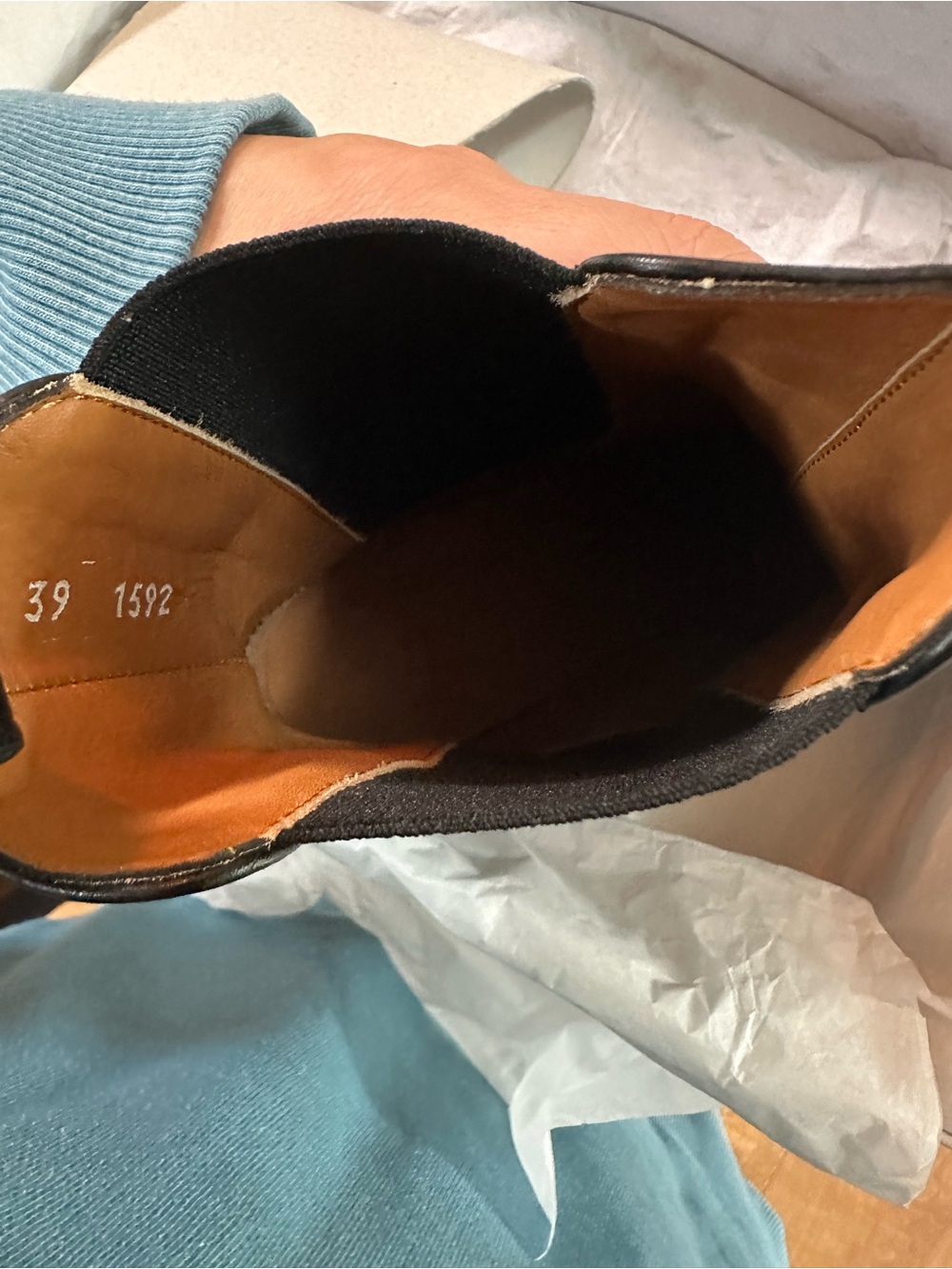 NIB Robert Clergerie Beatrice Ankle Boot Black Calfskin Size 8.5 - Picture 13 of 15